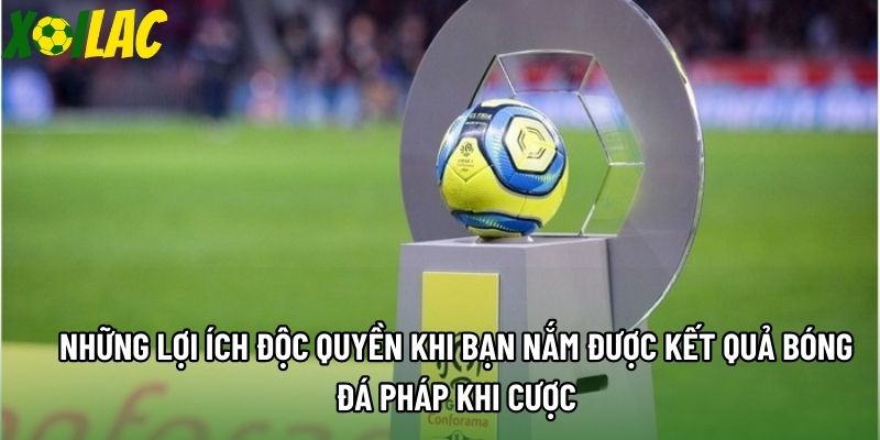 Những lợi ích độc quyền khi bạn nắm được kết quả bóng đá Pháp khi cược